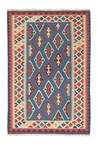Tapis Kelim - Oriental - 168 x 114 cm - bleu