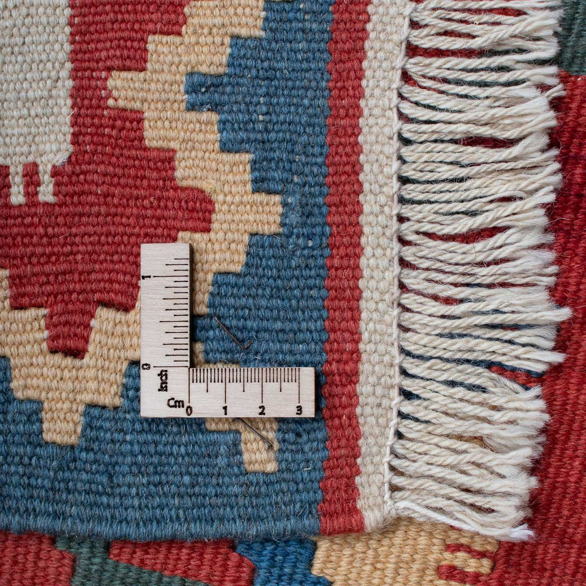 Tapis Kelim - Oriental - 186 x 125 cm - rouge foncé