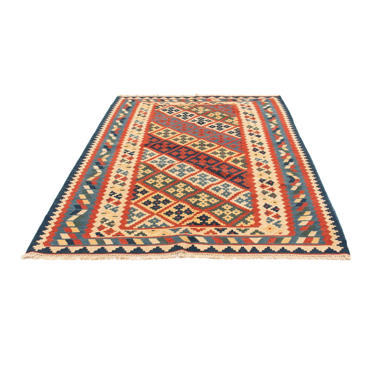 Tapis Kelim - Oriental - 208 x 158 cm - multicolore