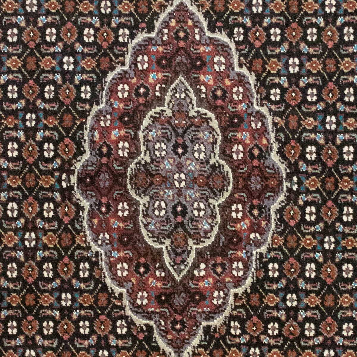 Tapis persan - Tabriz - 127 x 75 cm - bleu foncé