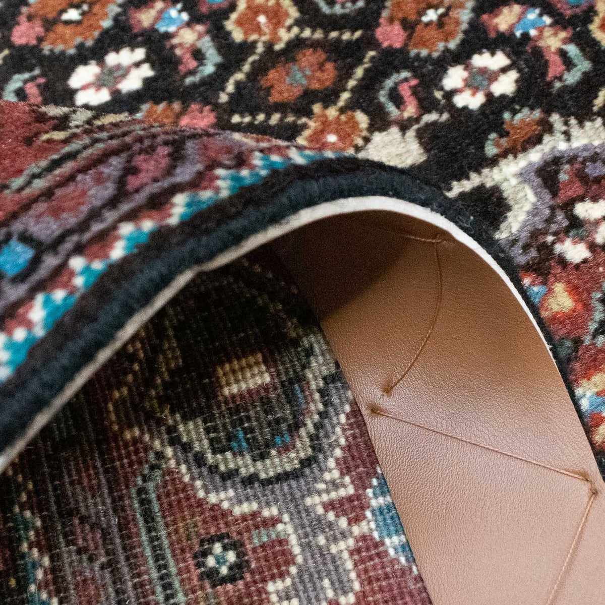 Tapis persan - Tabriz - 127 x 75 cm - bleu foncé