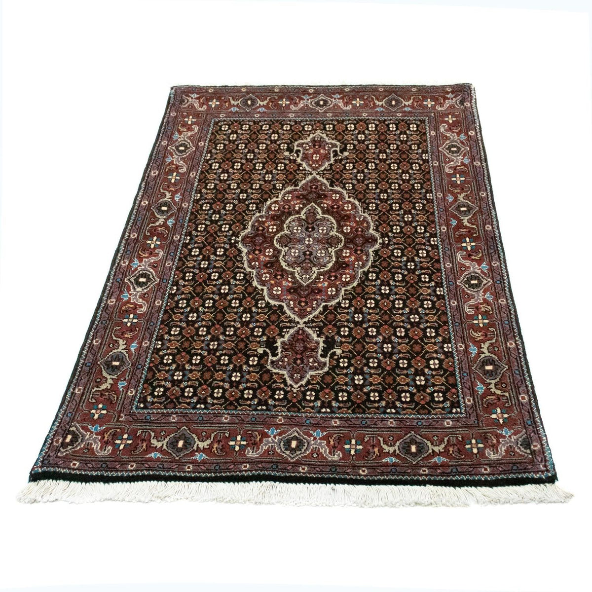 Tapis persan - Tabriz - 127 x 75 cm - bleu foncé