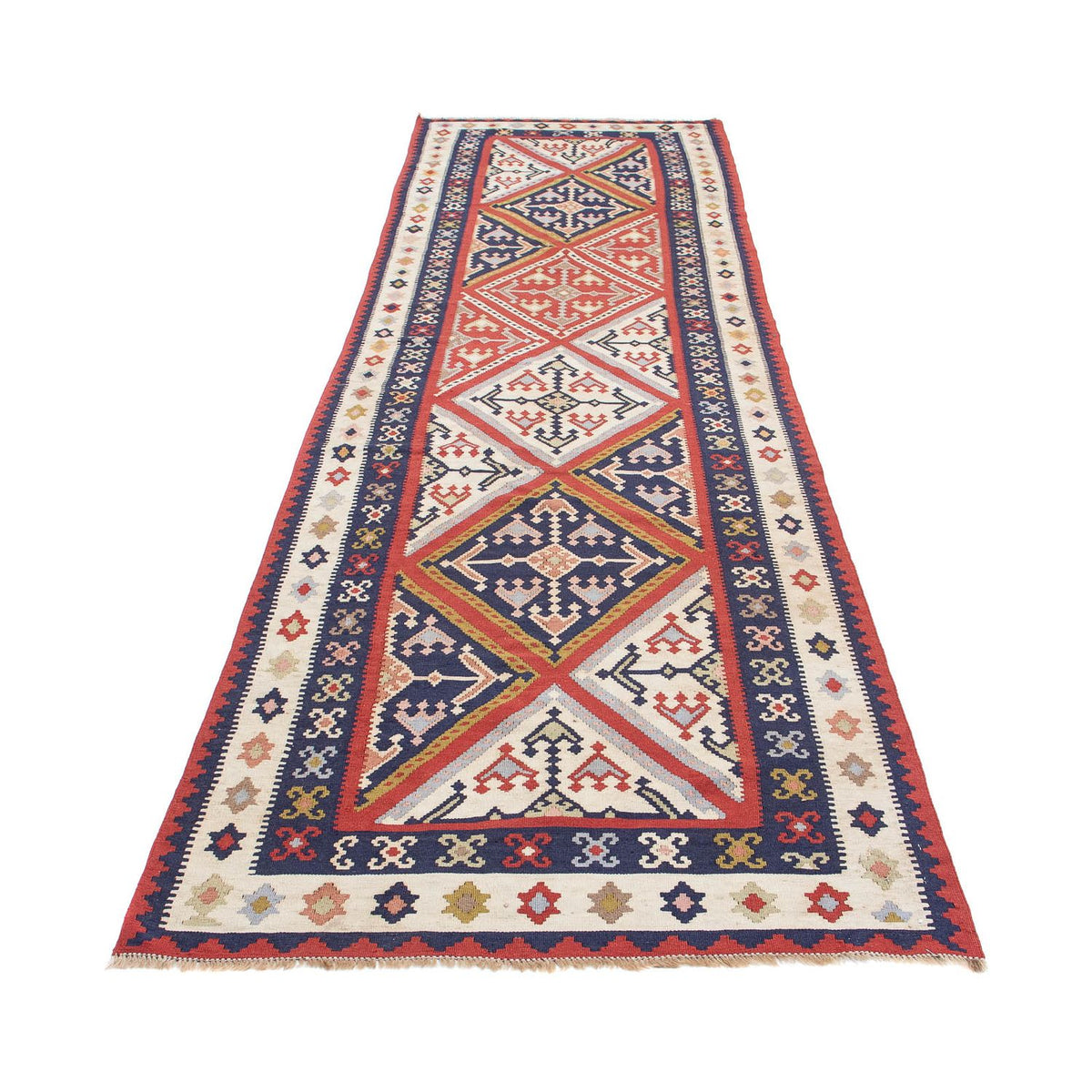 Tapis de couloir Tapis Kelim - Oriental - 384 x 100 cm - multicolore