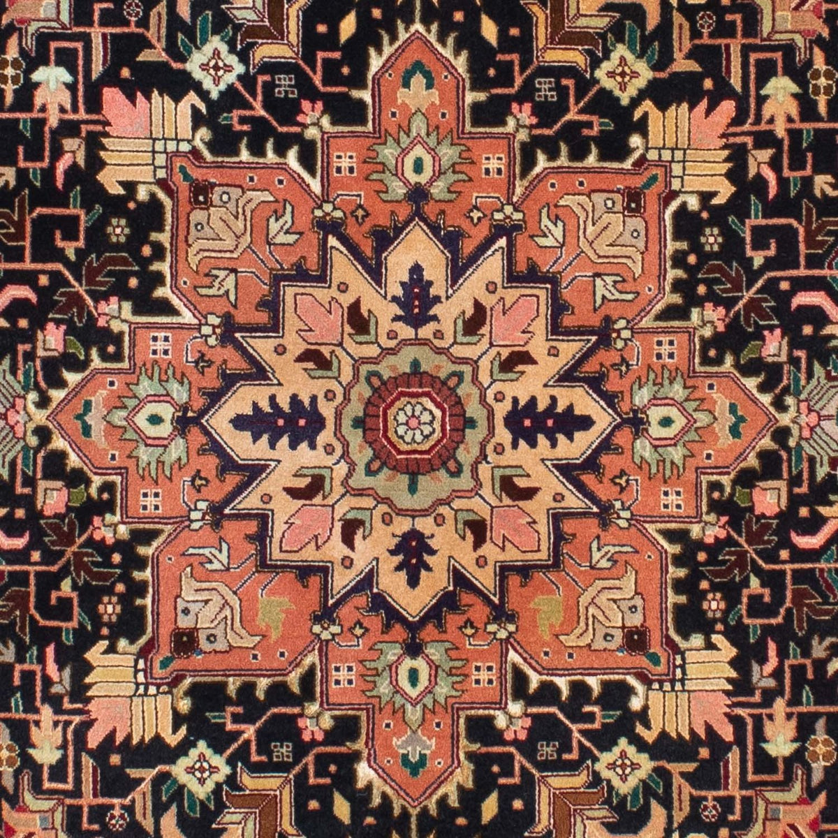 Tapis persan - Tabriz - Royal - 203 x 150 cm - marron clair