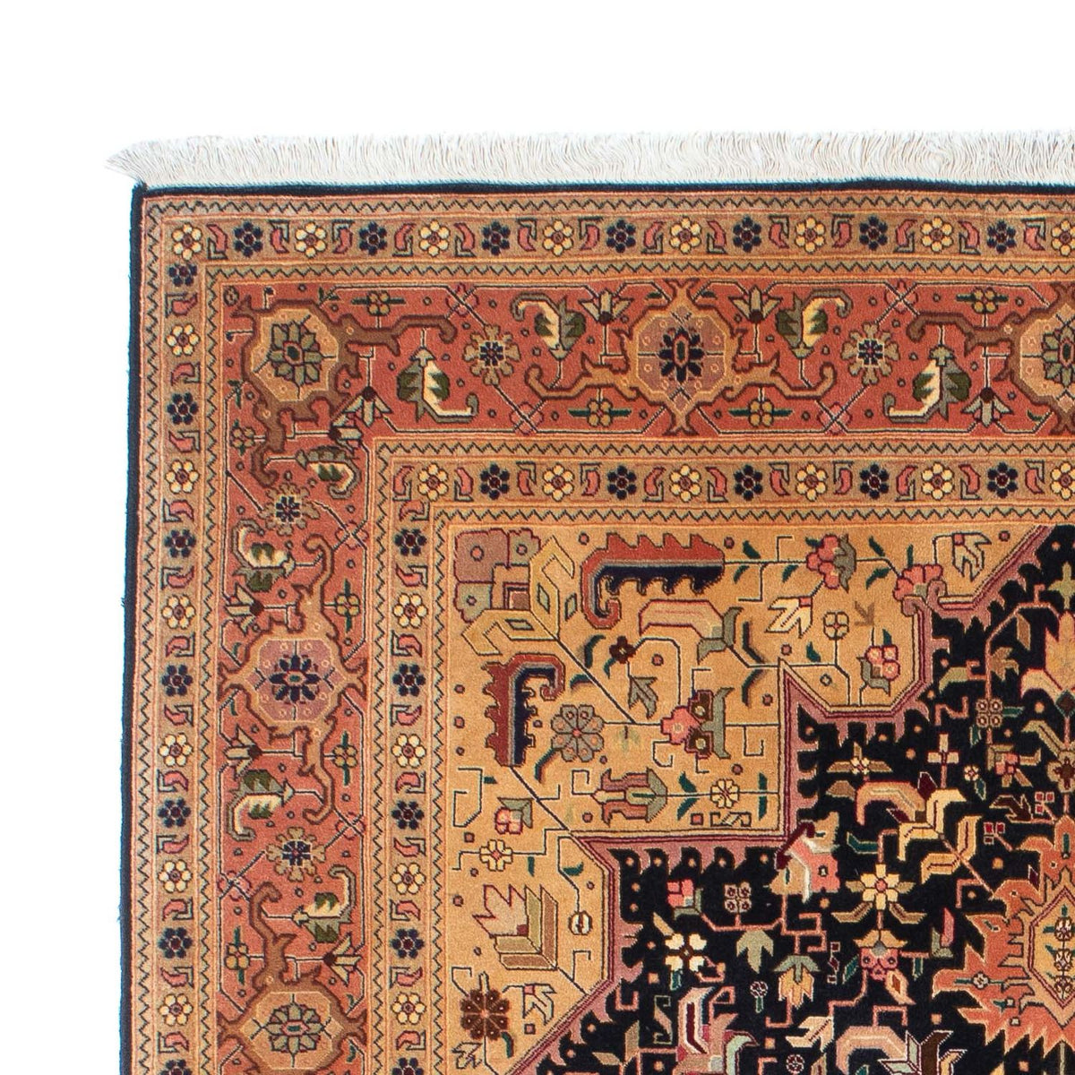 Tapis persan - Tabriz - Royal - 203 x 150 cm - marron clair
