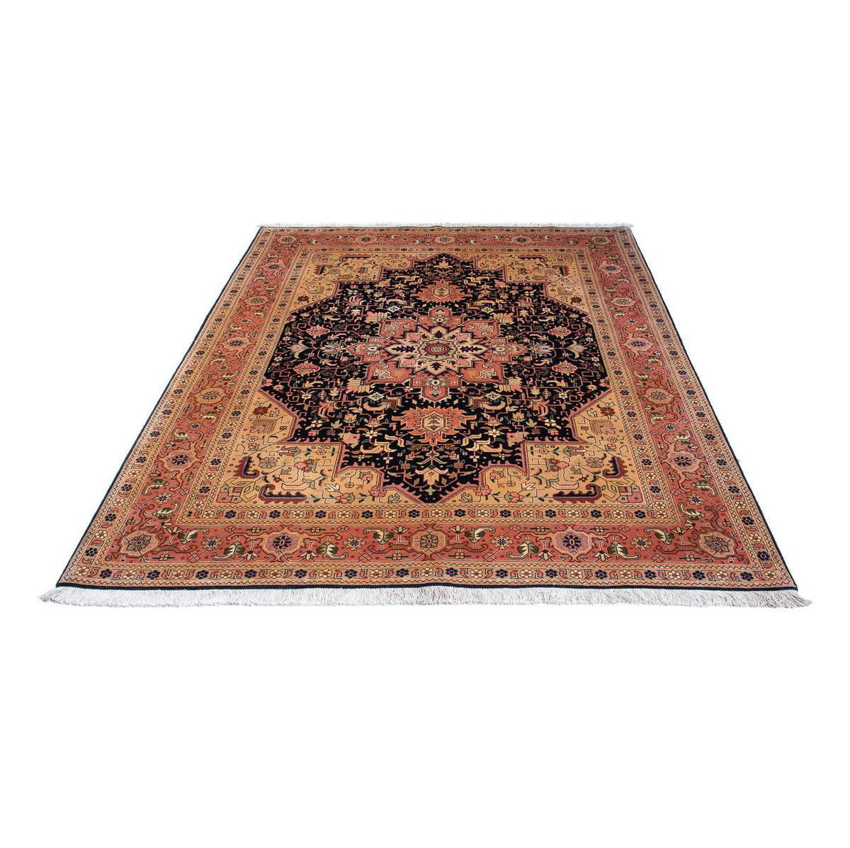 Tapis persan - Tabriz - Royal - 203 x 150 cm - marron clair