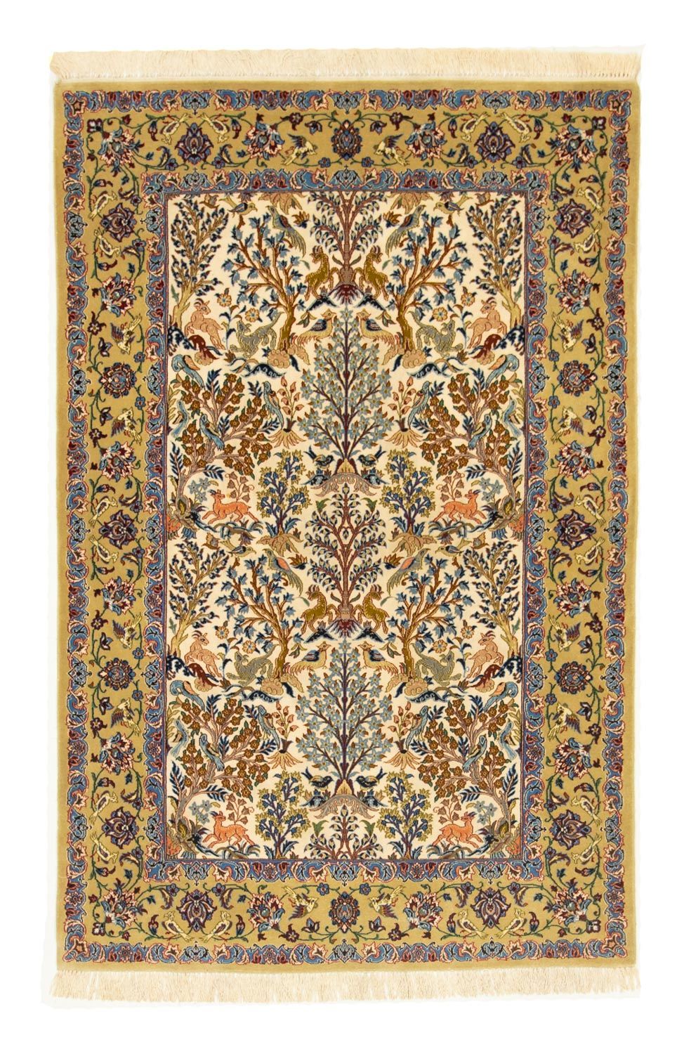 Tapis persan - Isfahan - Premium - 170 x 109 cm - beige