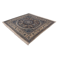 Tapis persan - Nain carré  - 196 x 189 cm - bleu