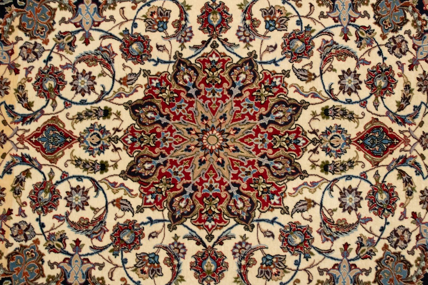 Tapis persan - Isfahan - Premium - 160 x 110 cm - beige