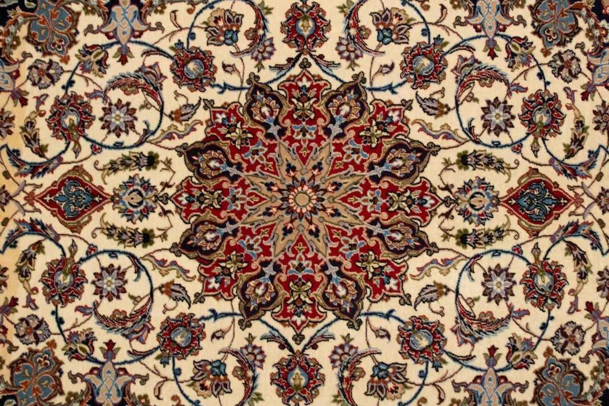 Tapis persan - Isfahan - Premium - 160 x 110 cm - beige