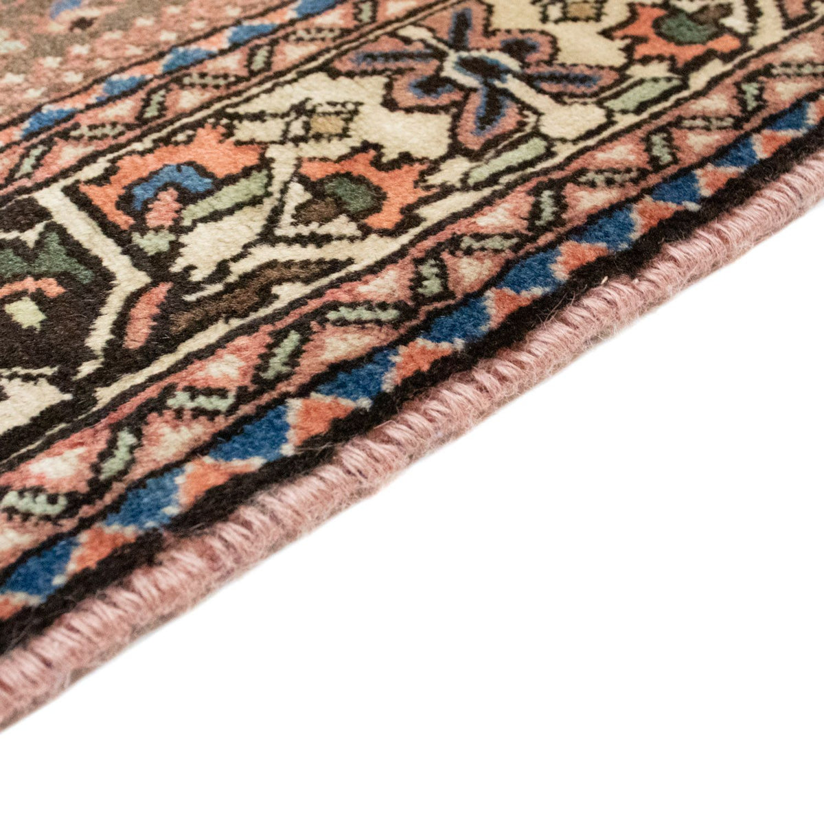 Tapis persan - Nomadic - 195 x 147 cm - rouge clair