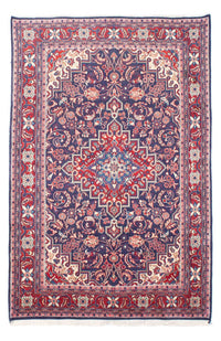 Tapis persan - Nomadic - 211 x 132 cm - bleu foncé