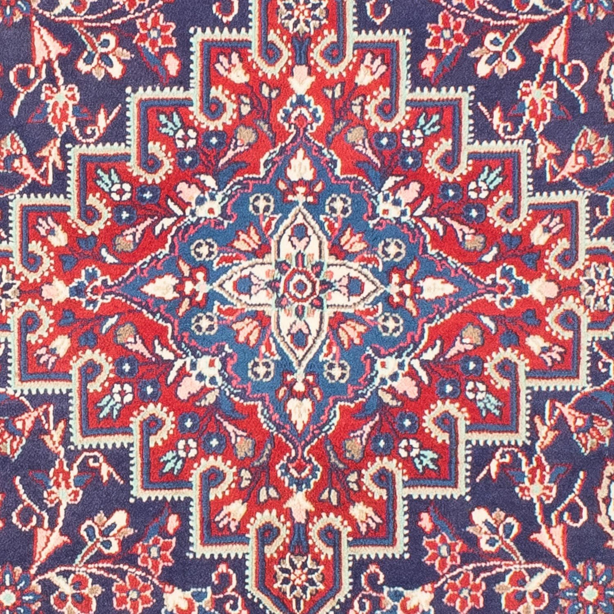 Tapis persan - Nomadic - 211 x 132 cm - bleu foncé