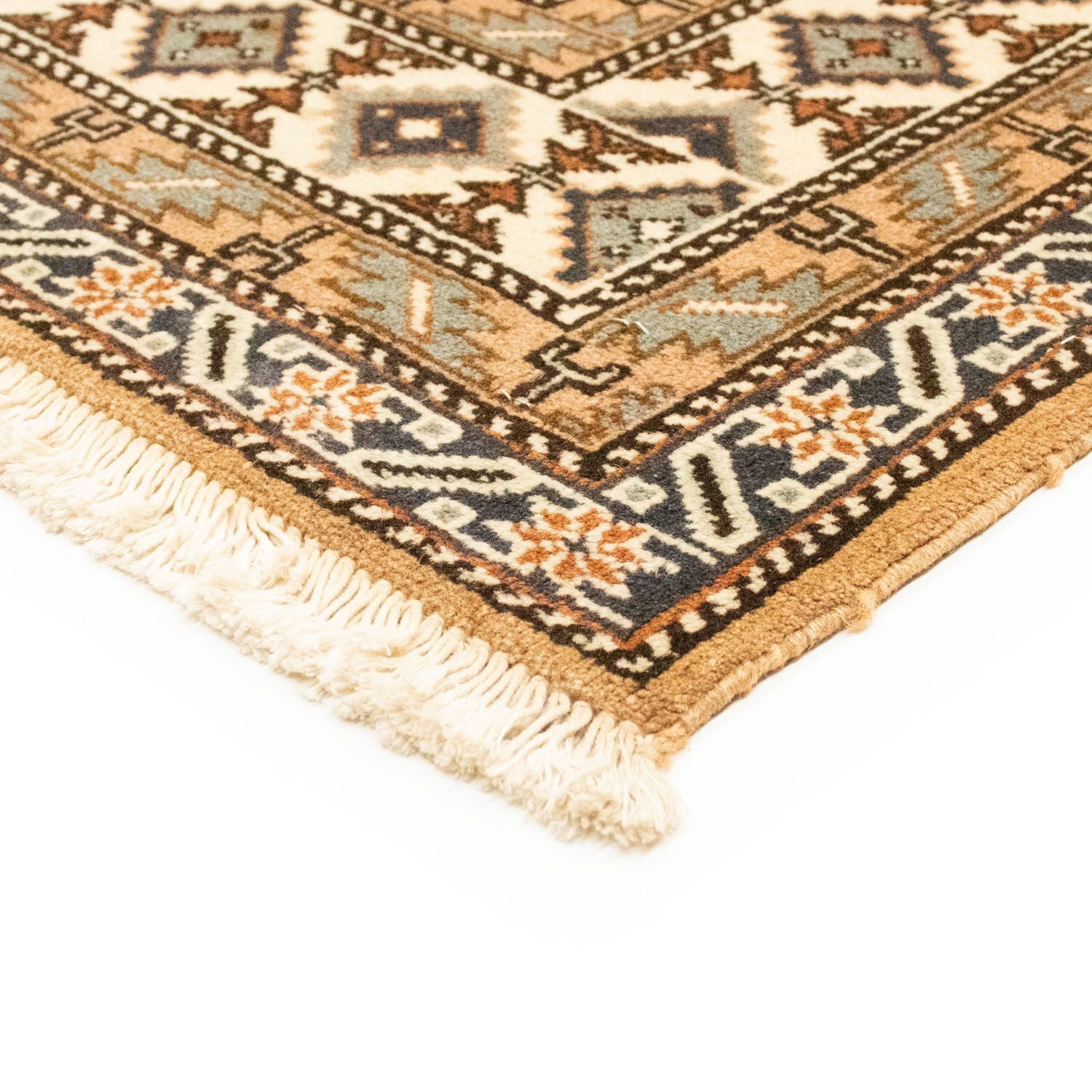 Tapis persan - Nomadic - 197 x 144 cm - marron clair