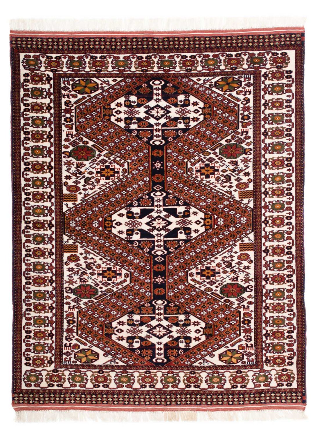 Tapis persan - Classique - 169 x 132 cm - marron