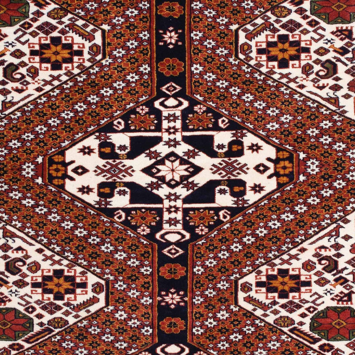 Tapis persan - Classique - 169 x 132 cm - marron