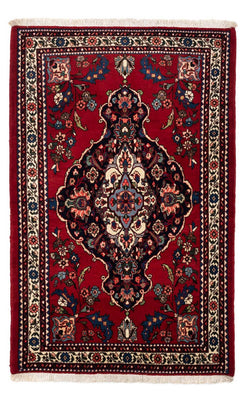 Tapis persan - Nomadic - 162 x 110 cm - rouge foncé