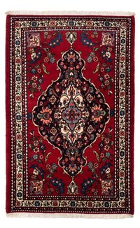 Tapis persan - Nomadic - 162 x 110 cm - rouge foncé