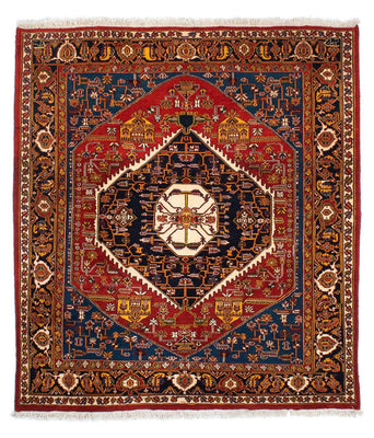 Tapis Gabbeh - Persan Kashkuli - 200 x 180 cm - rouge foncé