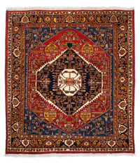 Tapis Gabbeh - Persan Kashkuli - 200 x 180 cm - rouge foncé