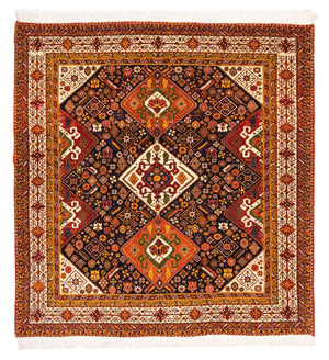 Tapis persan - Nomadic carré  - 208 x 201 cm - bleu foncé