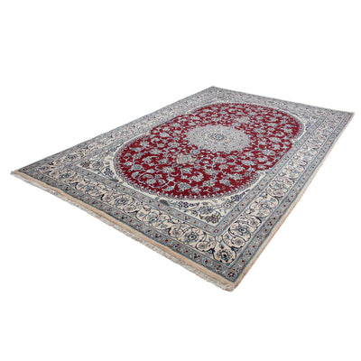 Tapis persan - Nain - 297 x 190 cm - rouge foncé