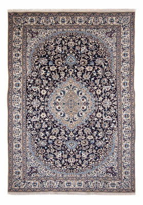 Tapis persan - Nain - 350 x 243 cm - bleu foncé