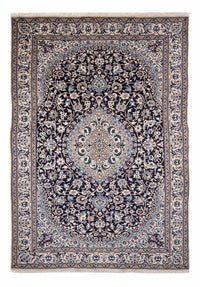 Tapis persan - Nain - 350 x 243 cm - bleu foncé