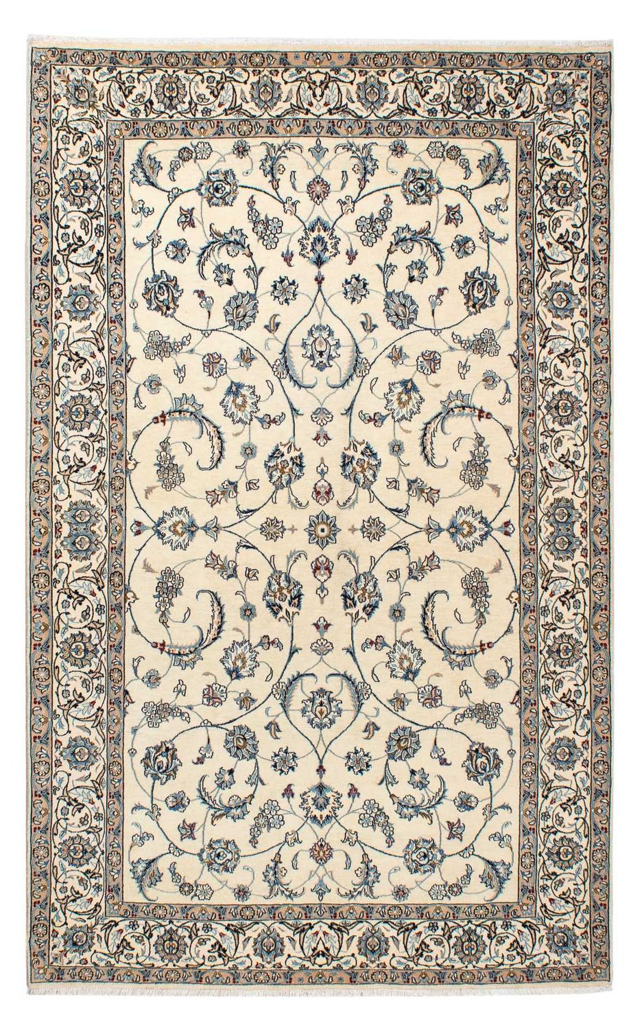 Tapis persan - Nain - Premium - 210 x 130 cm - beige