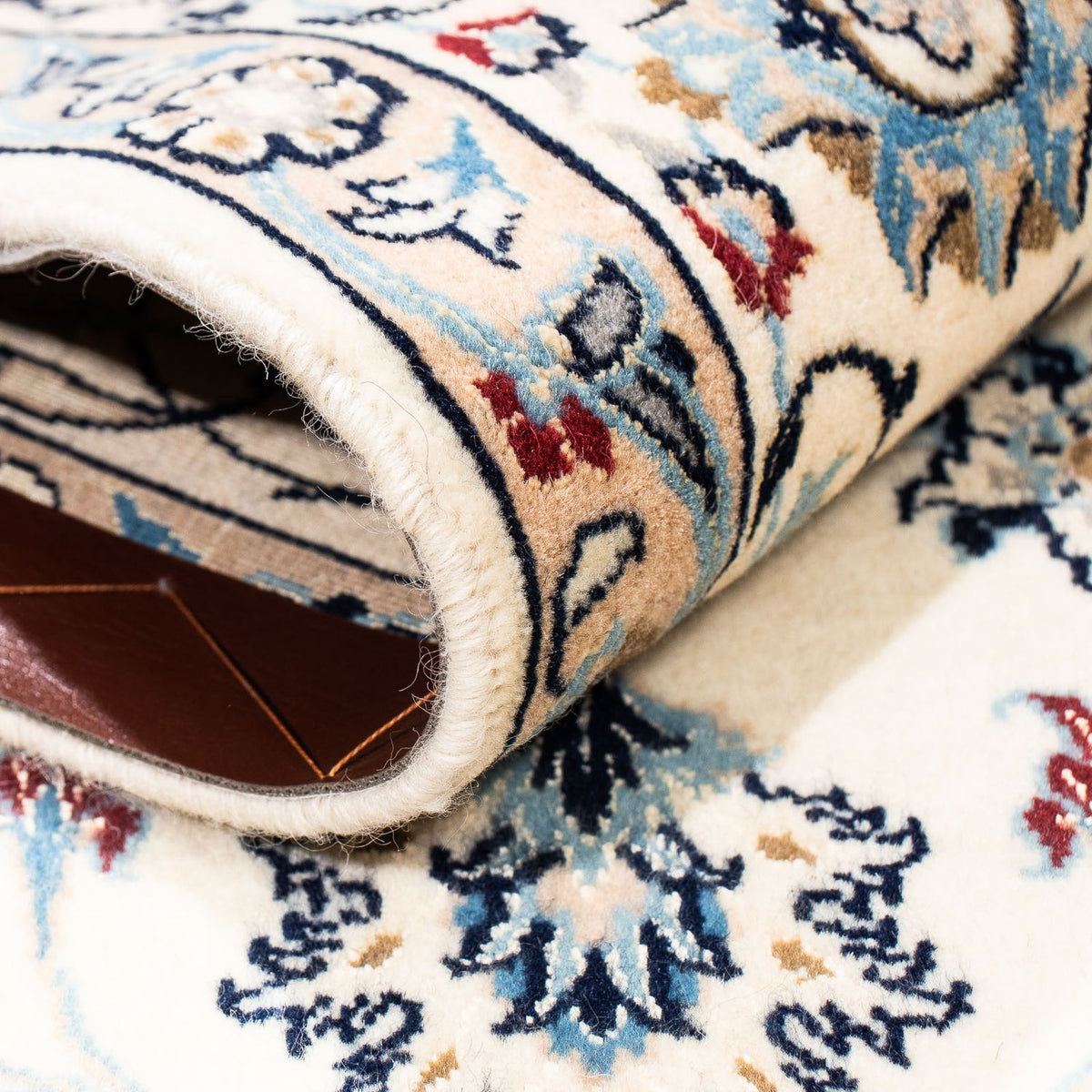 Tapis persan - Nain - Premium - 210 x 130 cm - beige