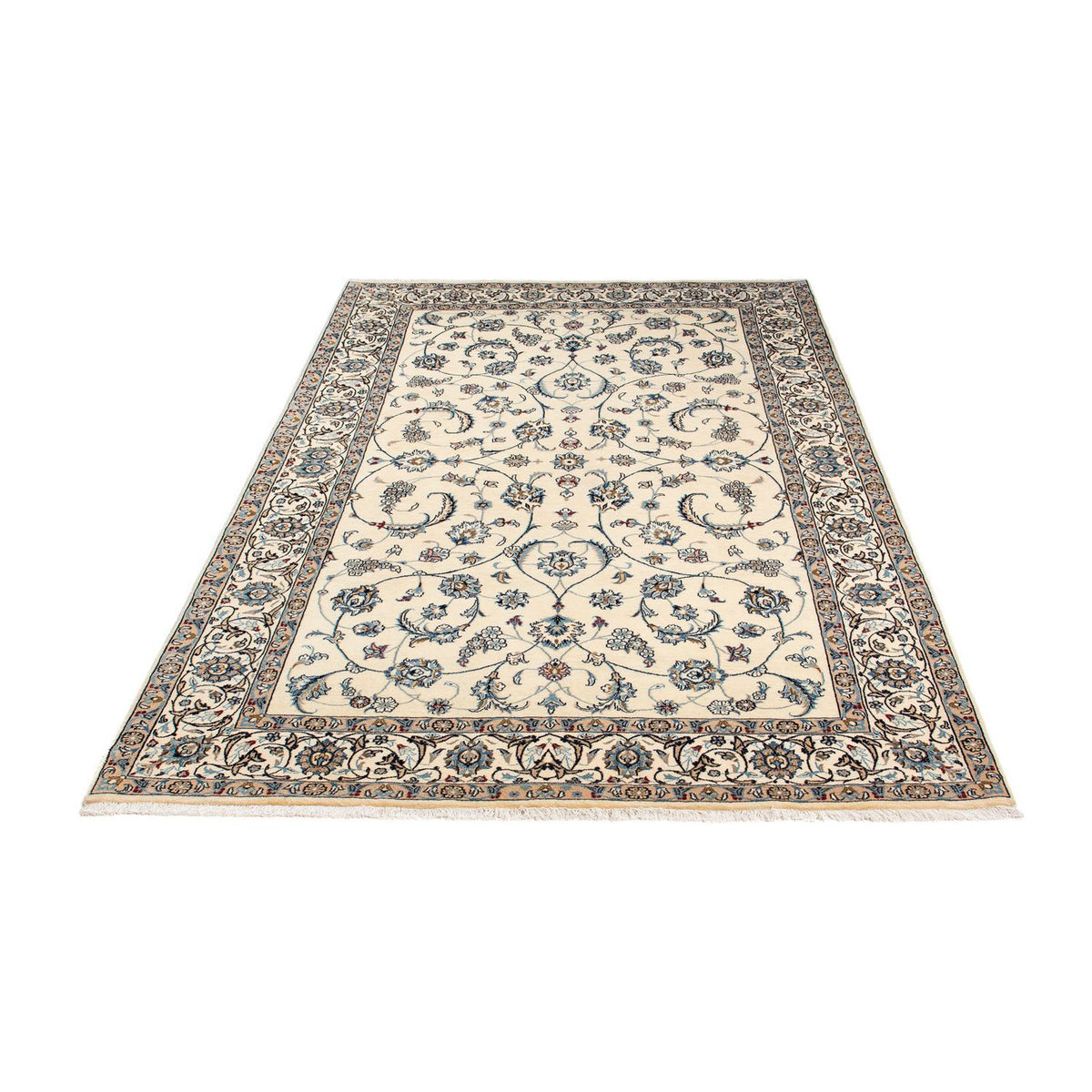Tapis persan - Nain - Premium - 210 x 130 cm - beige