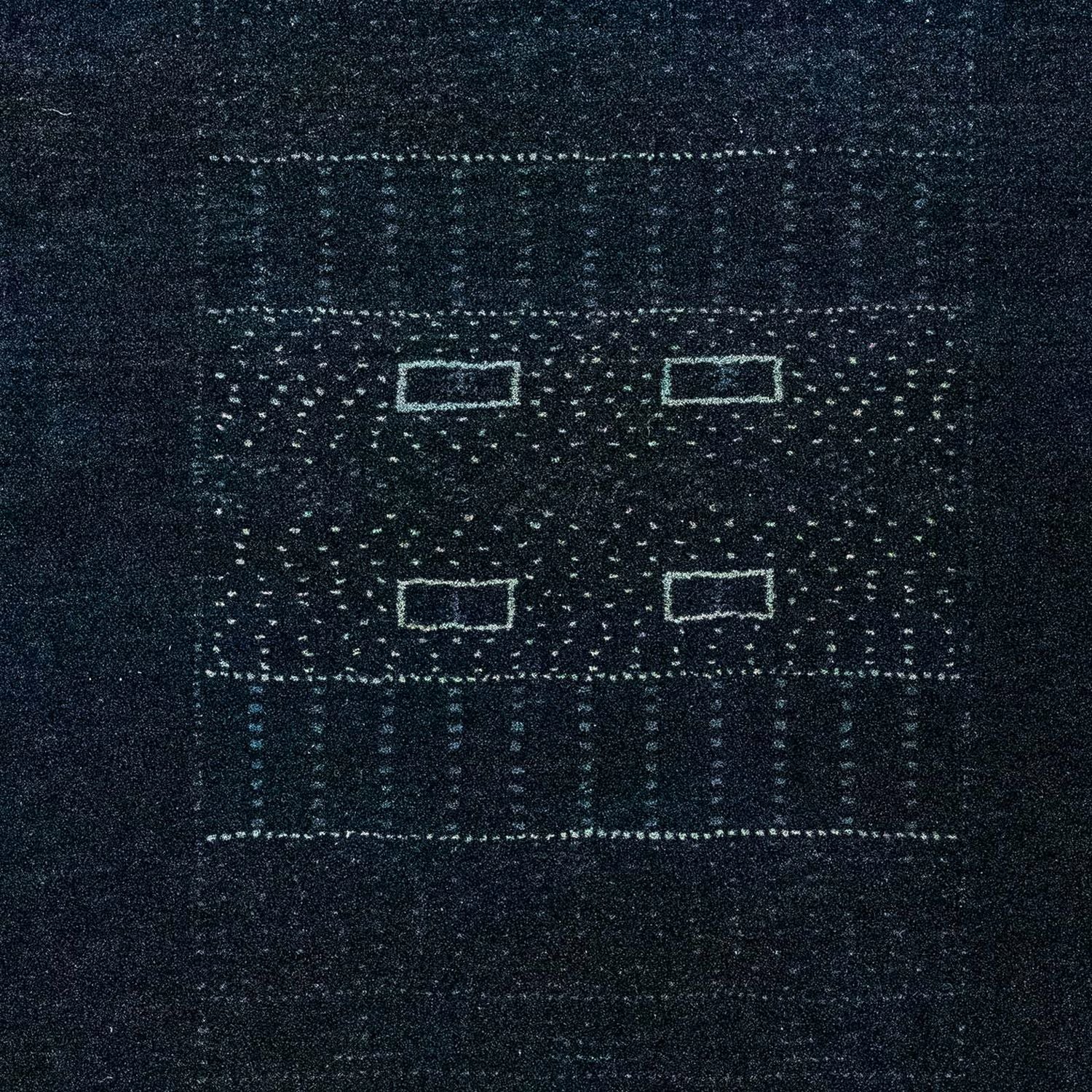 Tapis Ziegler - 132 x 75 cm - bleu foncé