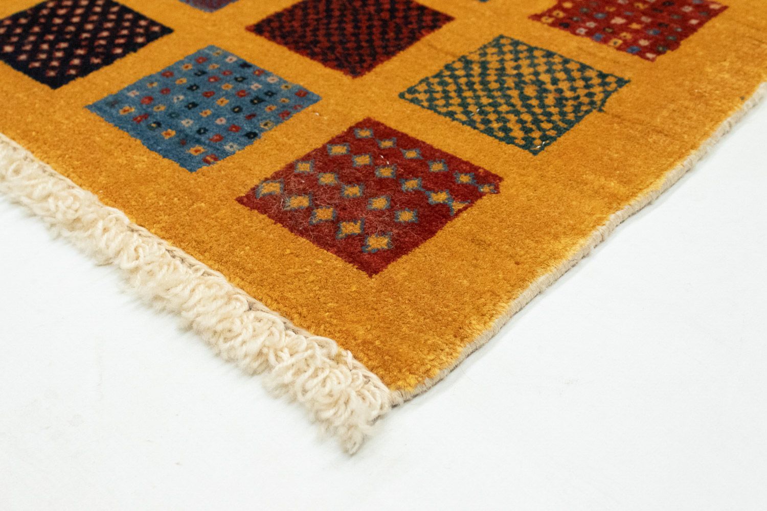 Tapis Gabbeh - Loribaft Persan - 154 x 112 cm - orange