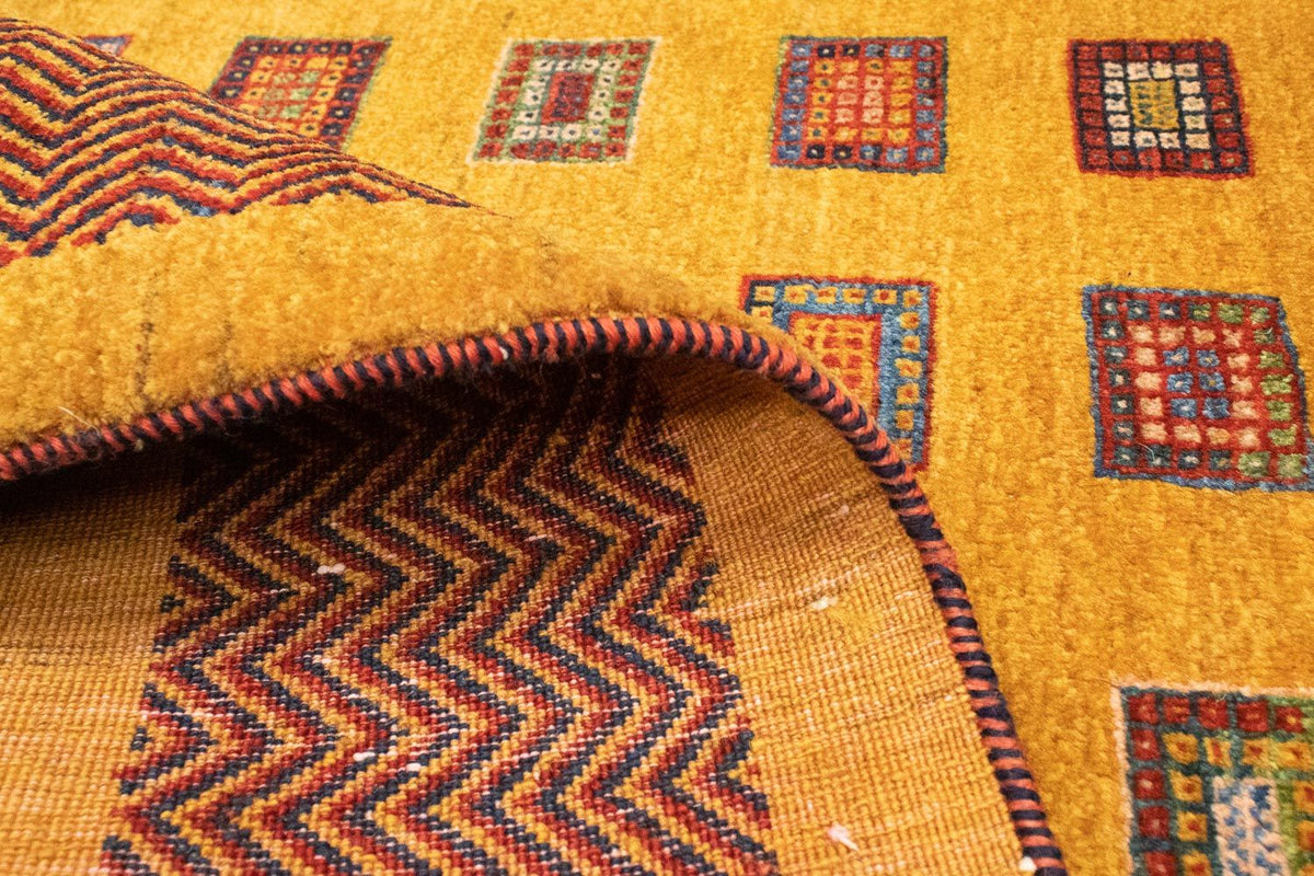 Tapis Gabbeh - Loribaft Persan - 150 x 102 cm - or