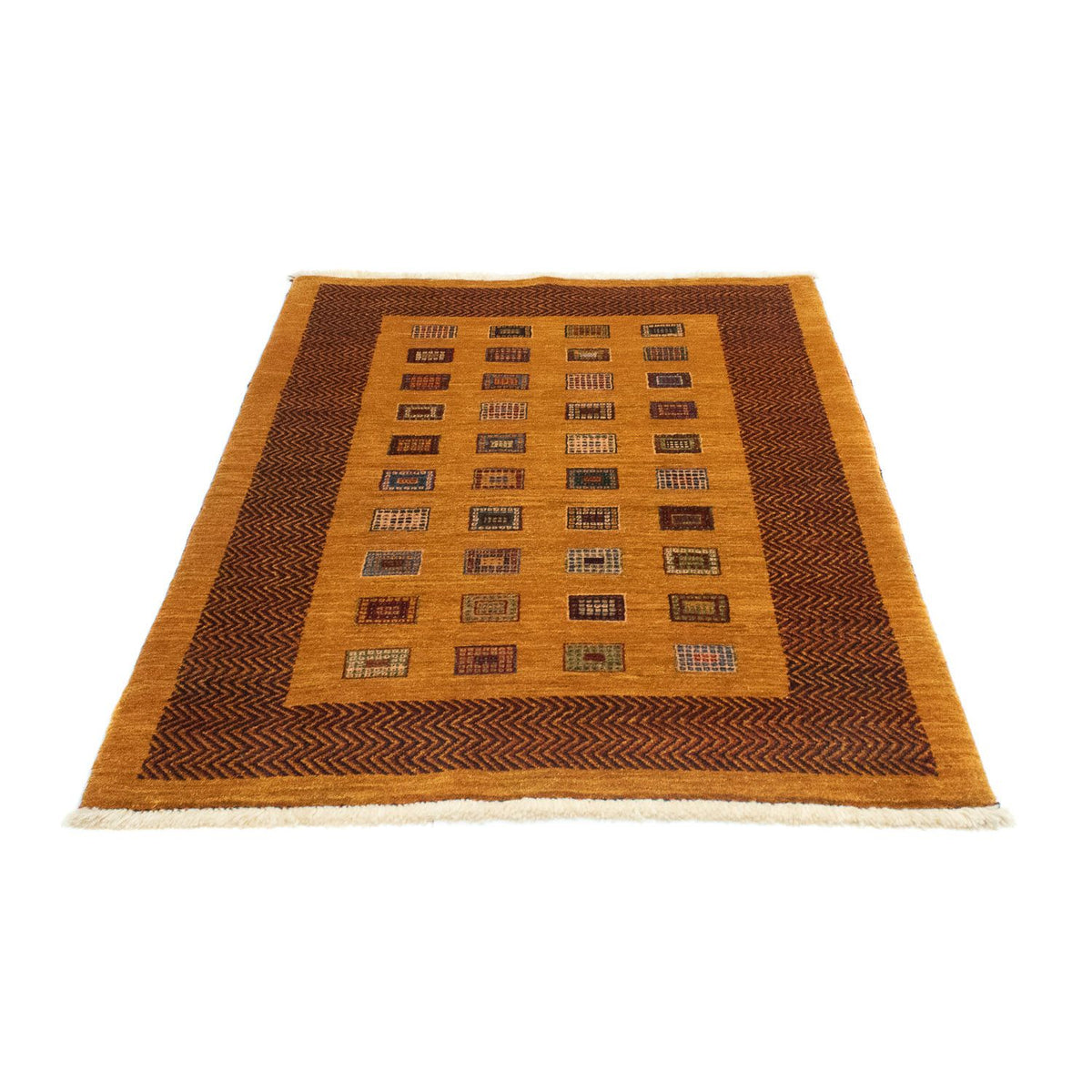 Tapis Gabbeh - Loribaft Persan - 150 x 102 cm - or
