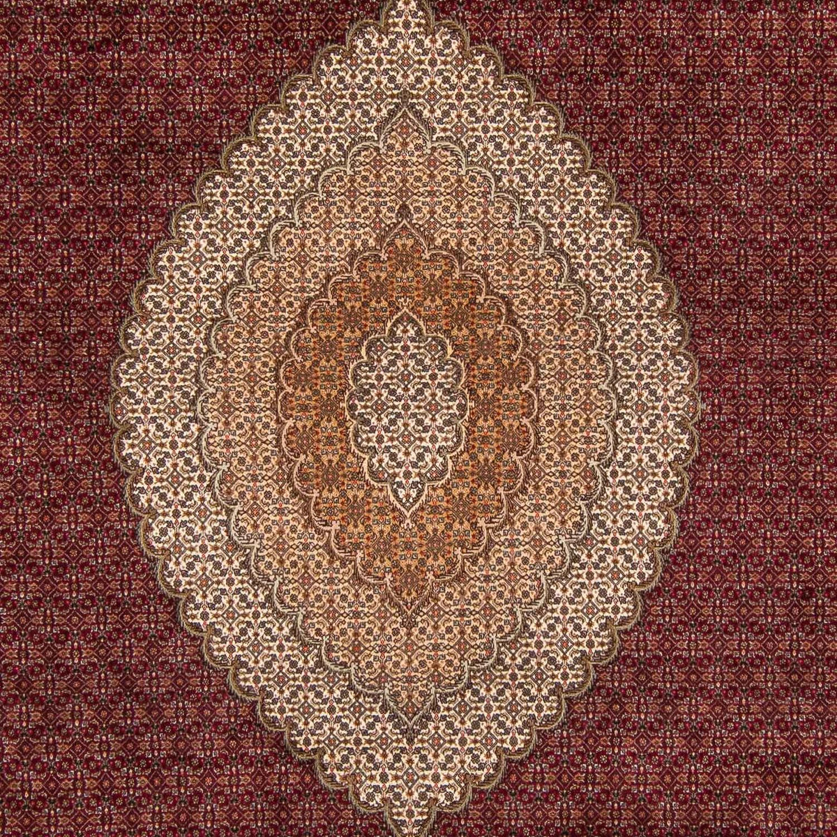 Tapis persan - Tabriz - 358 x 253 cm - rouge foncé