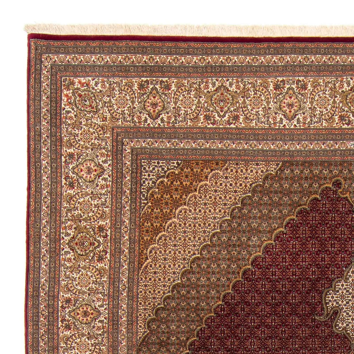 Tapis persan - Tabriz - 358 x 253 cm - rouge foncé