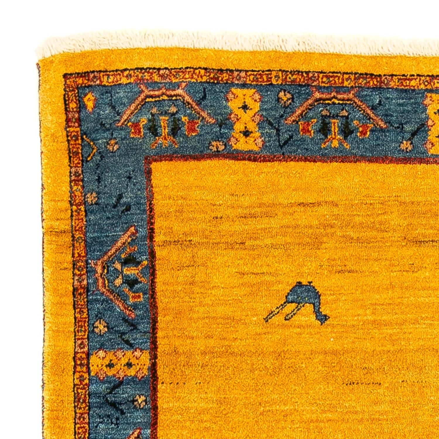 Tapis Gabbeh - Loribaft Persan - 143 x 109 cm - or