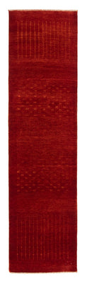 Tapis de couloir Tapis Gabbeh - Loribaft Persan - 307 x 80 cm - rouge