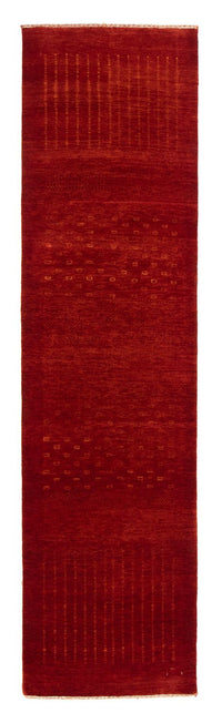 Tapis de couloir Tapis Gabbeh - Loribaft Persan - 307 x 80 cm - rouge