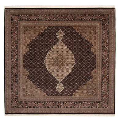 Tapis persan - Tabriz - 253 x 246 cm - bleu foncé