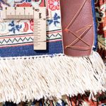 Tapis persan - Ghom - 118 x 80 cm - bleu foncé