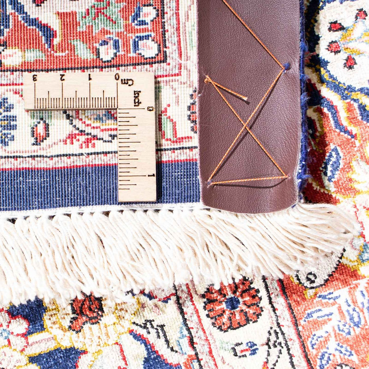 Tapis persan - Ghom - 147 x 104 cm - bleu foncé