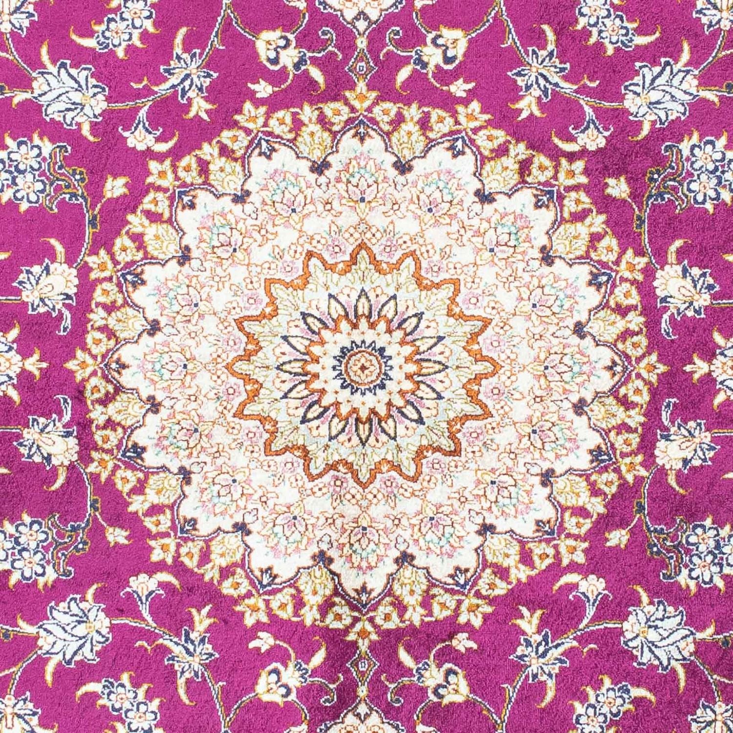 Tapis persan - Ghom - 146 x 102 cm - violet