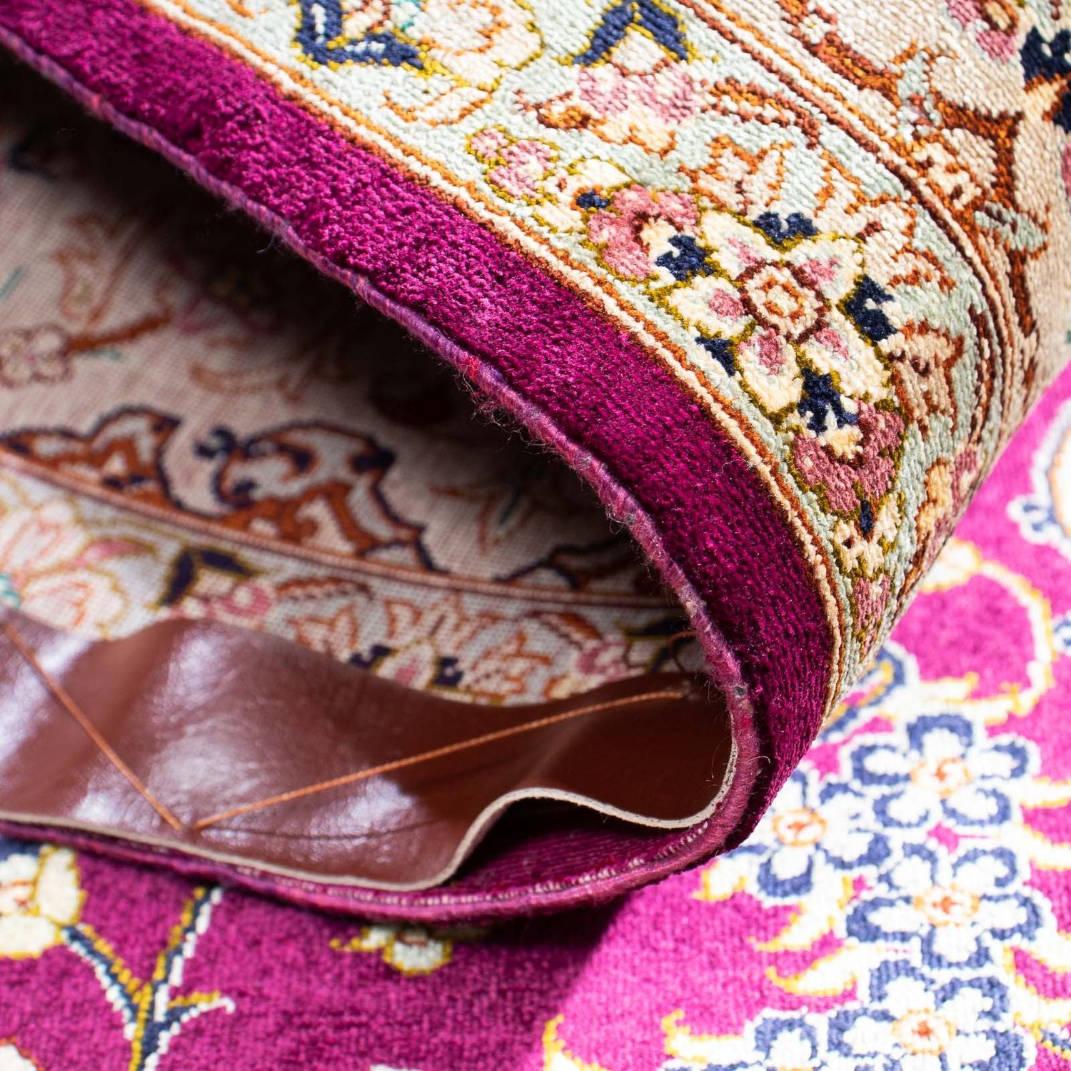Tapis persan - Ghom - 146 x 102 cm - violet