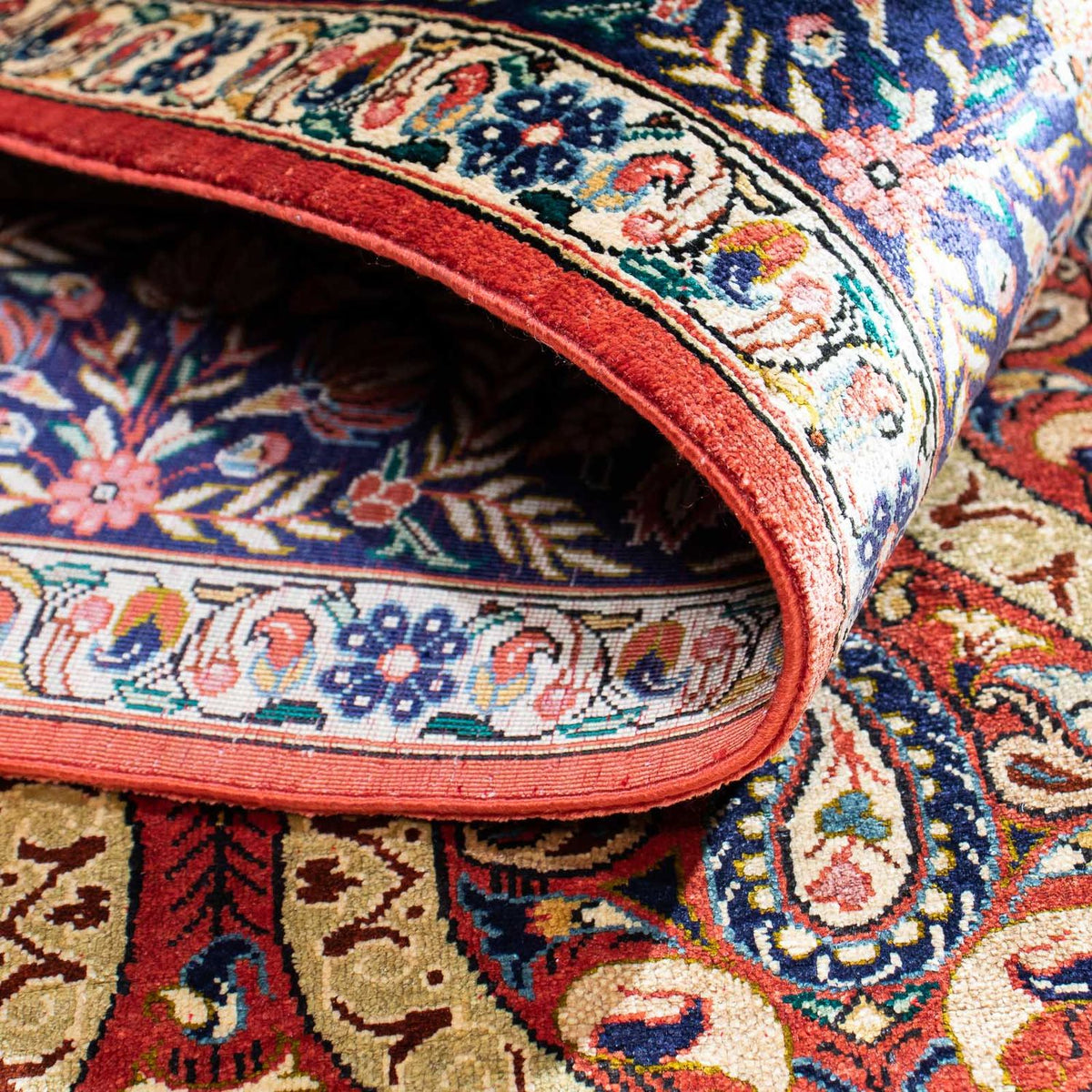 Tapis persan - Ghom - 150 x 98 cm - rouge