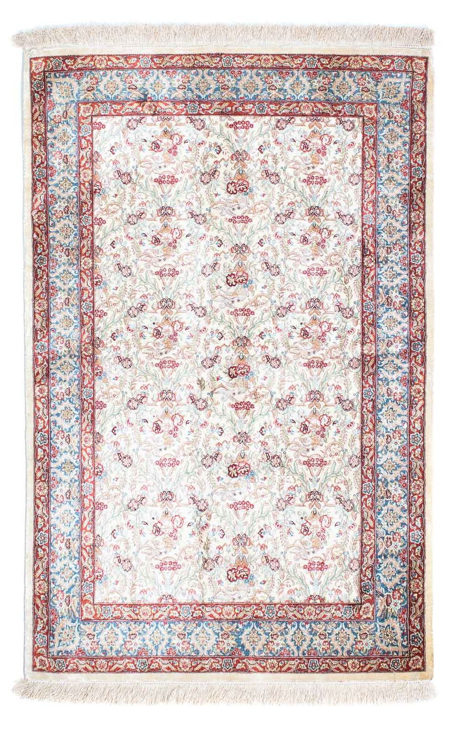 Tapis persan - Ghom - 157 x 99 cm - beige