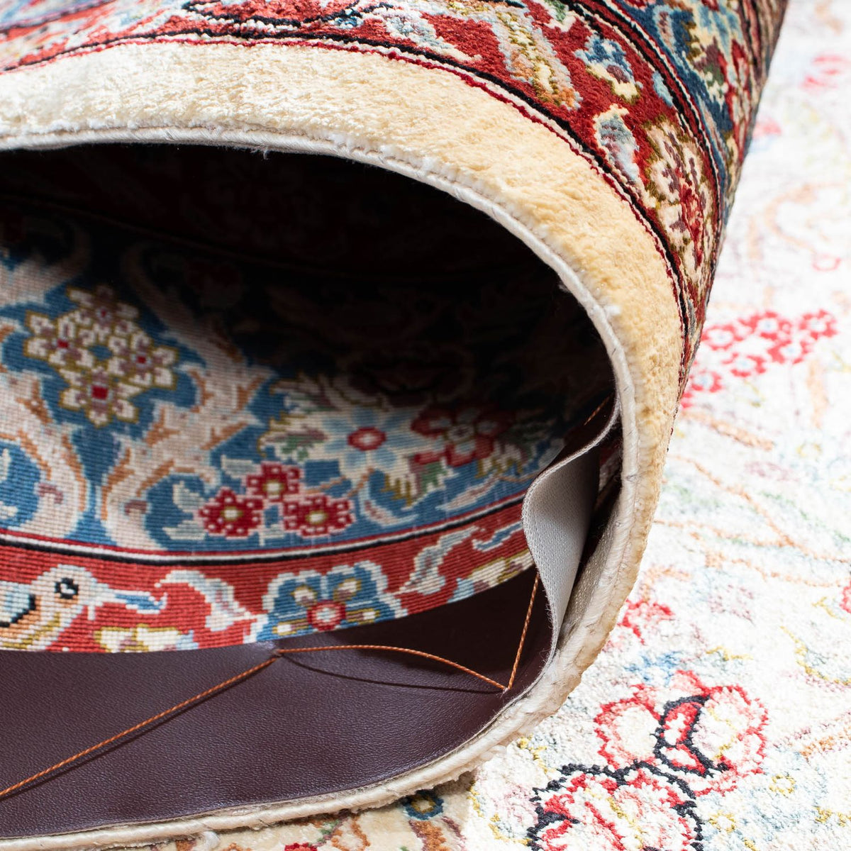 Tapis persan - Ghom - 157 x 99 cm - beige