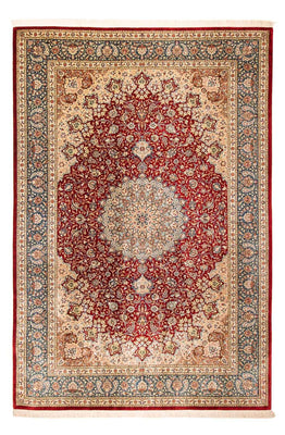 Tapis persan - Ghom - 296 x 198 cm - rouge foncé