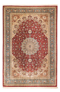 Tapis persan - Ghom - 296 x 198 cm - rouge foncé